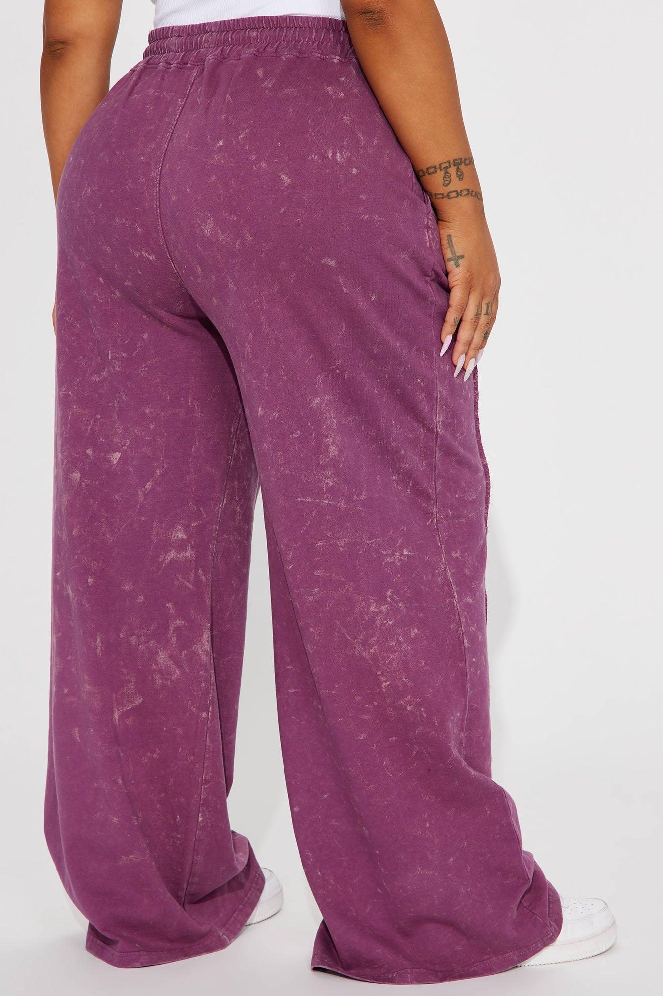 Chill Side Lounge Pant - Plum Product Image