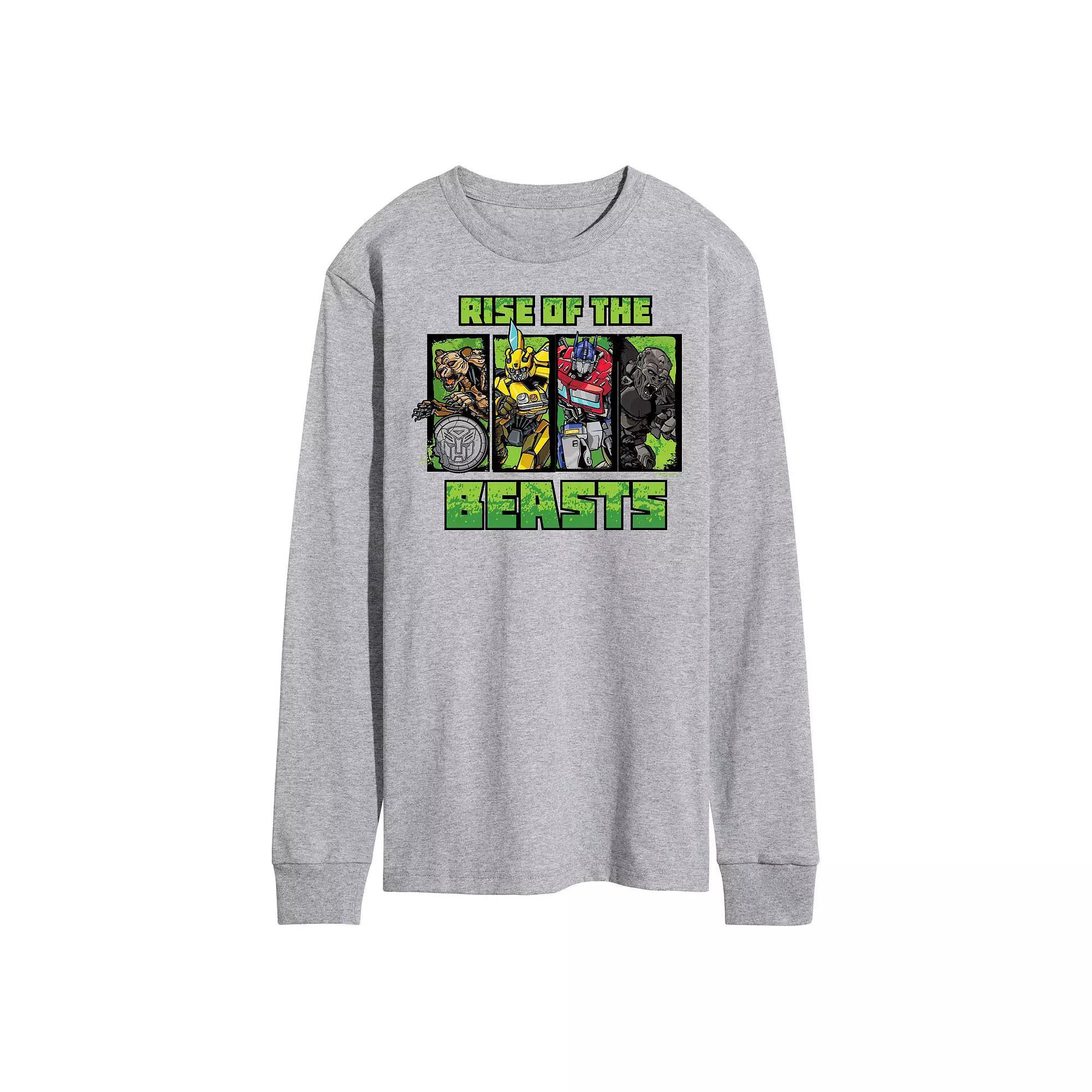 Mens Transformers Rise Of The Beasts Long Sleeve Graphic Tee Product Image
