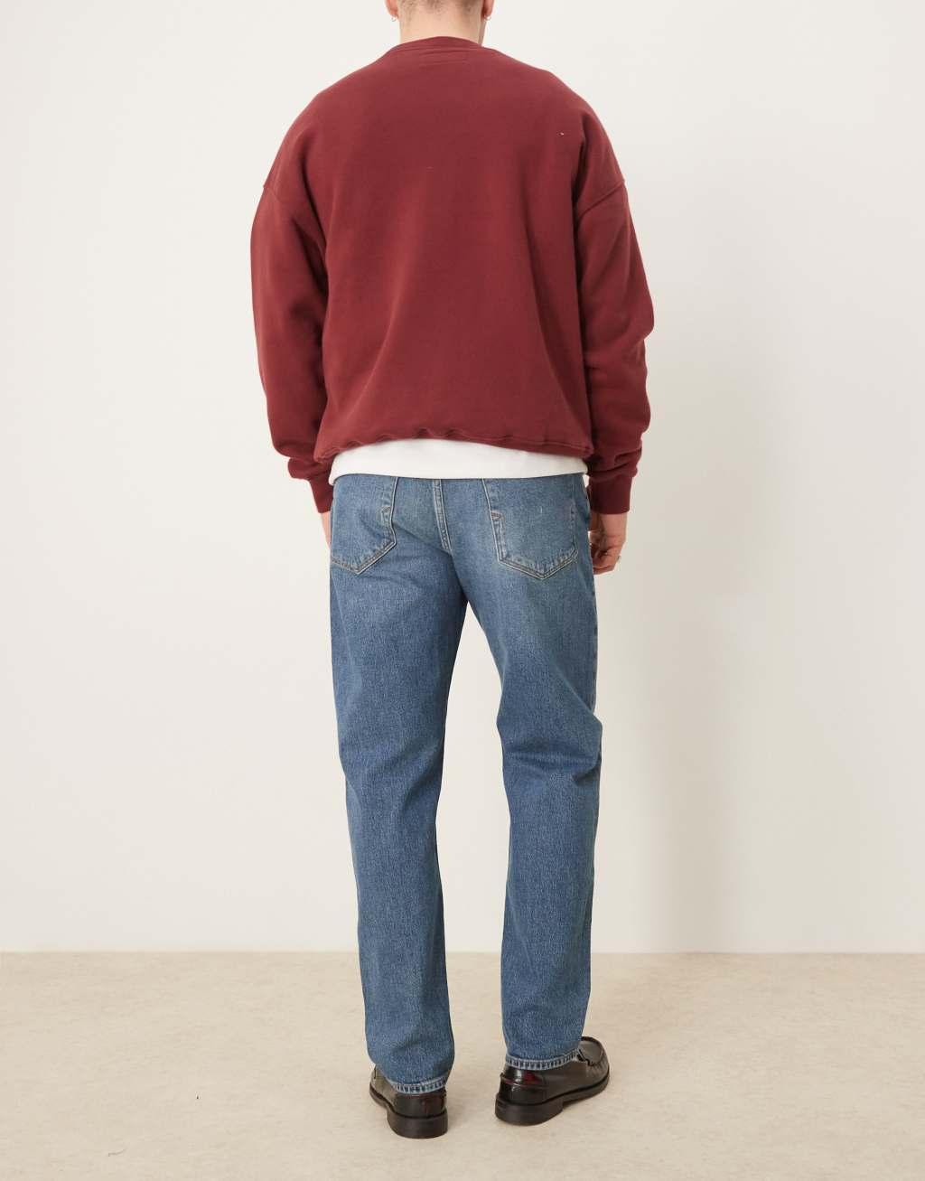 Selected Homme Scott Straight fit jeans in blue wash Product Image