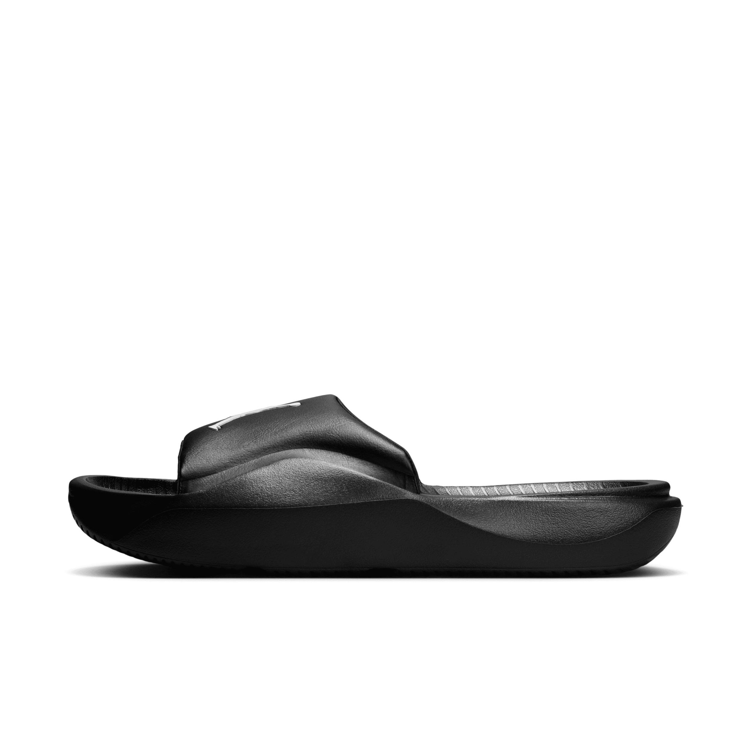 Jordan Men's Franchise Slide Sandals in Black/Black Size 14 Leather Product Image