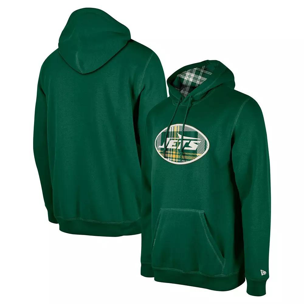Men's New Era Royal New York Giants 3rd Down Plaid Pullover Hoodie, Size: Small, Blue Product Image