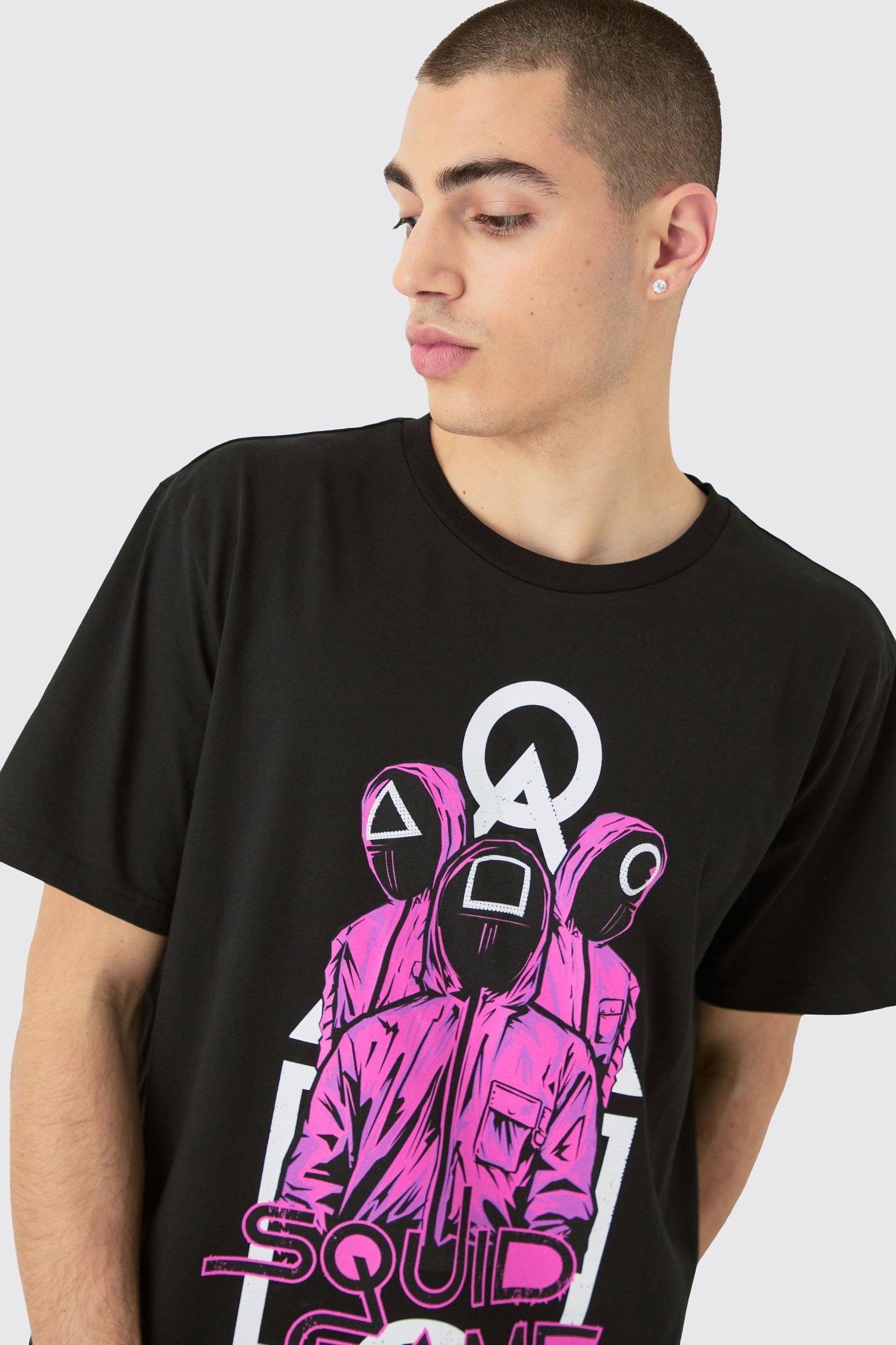 Oversized Squid Games License T-shirt | boohooMAN USA Product Image