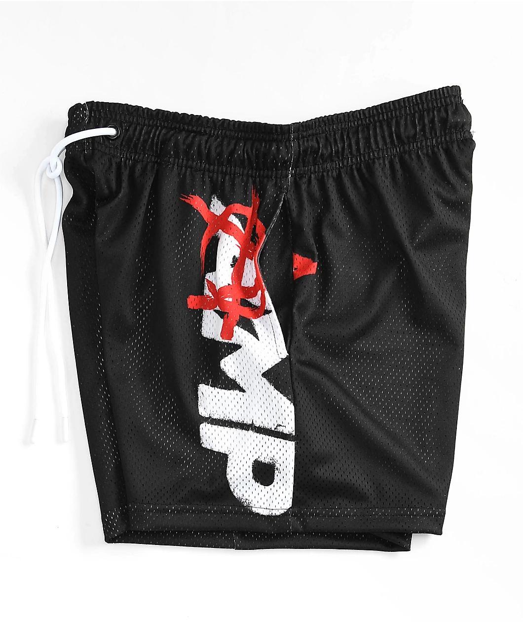 AMP Anarchy Black Mesh Shorts Product Image
