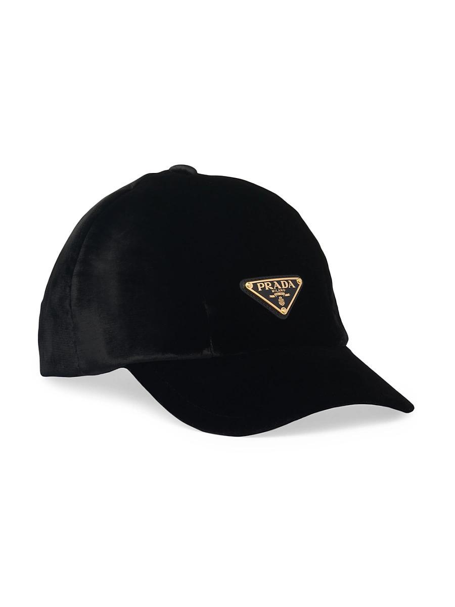 Womens Velvet Baseball Cap Product Image