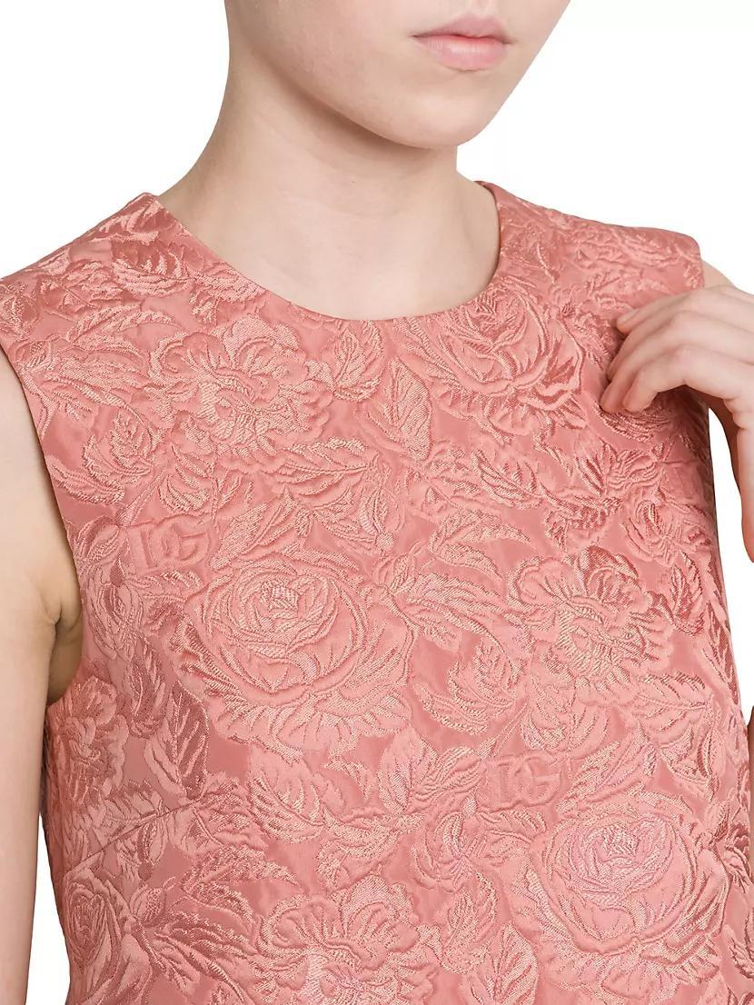 Floral Jacquard A-Line Minidress Product Image