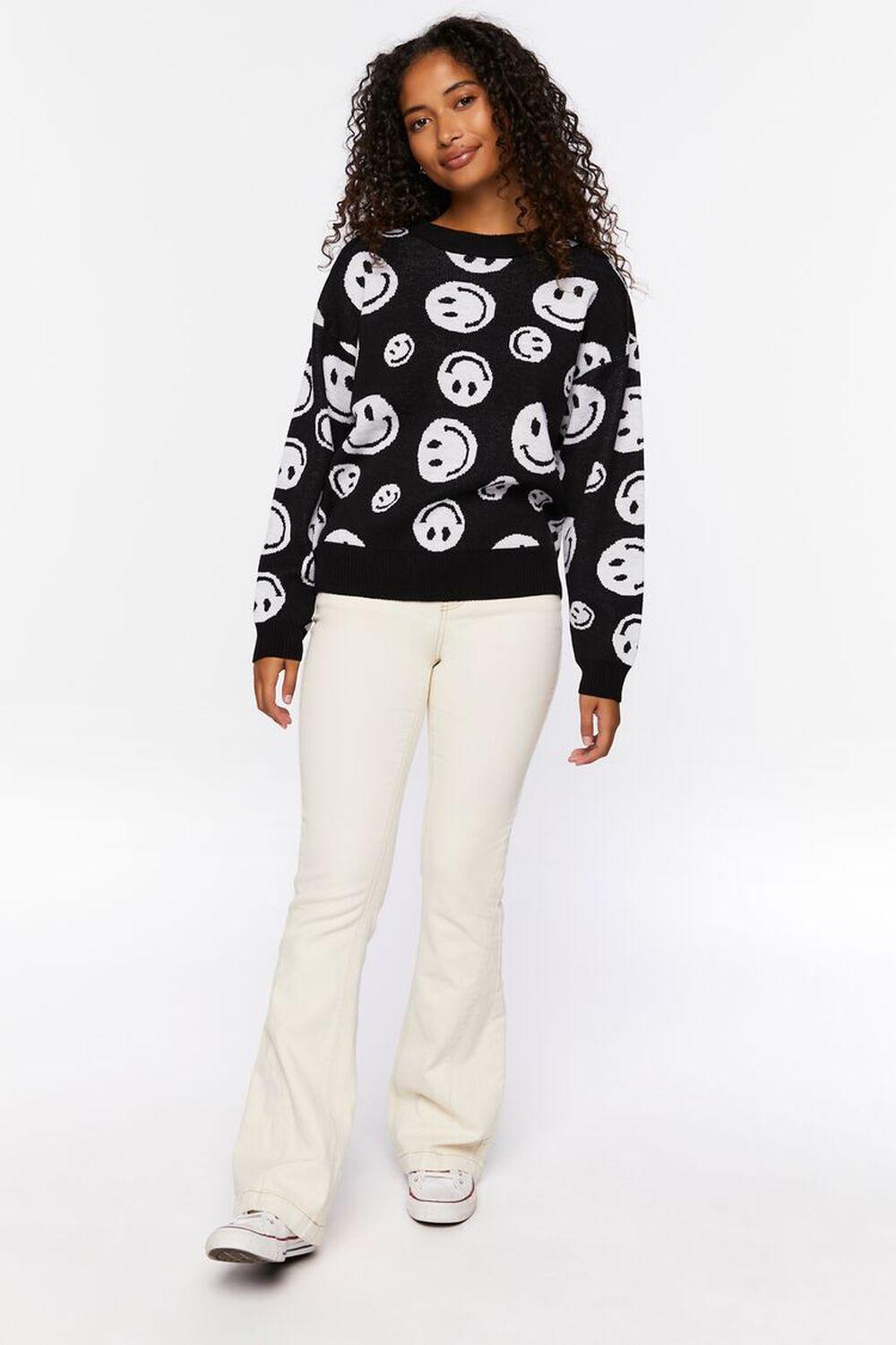 Happy Face Crew Sweater | Forever 21 Product Image