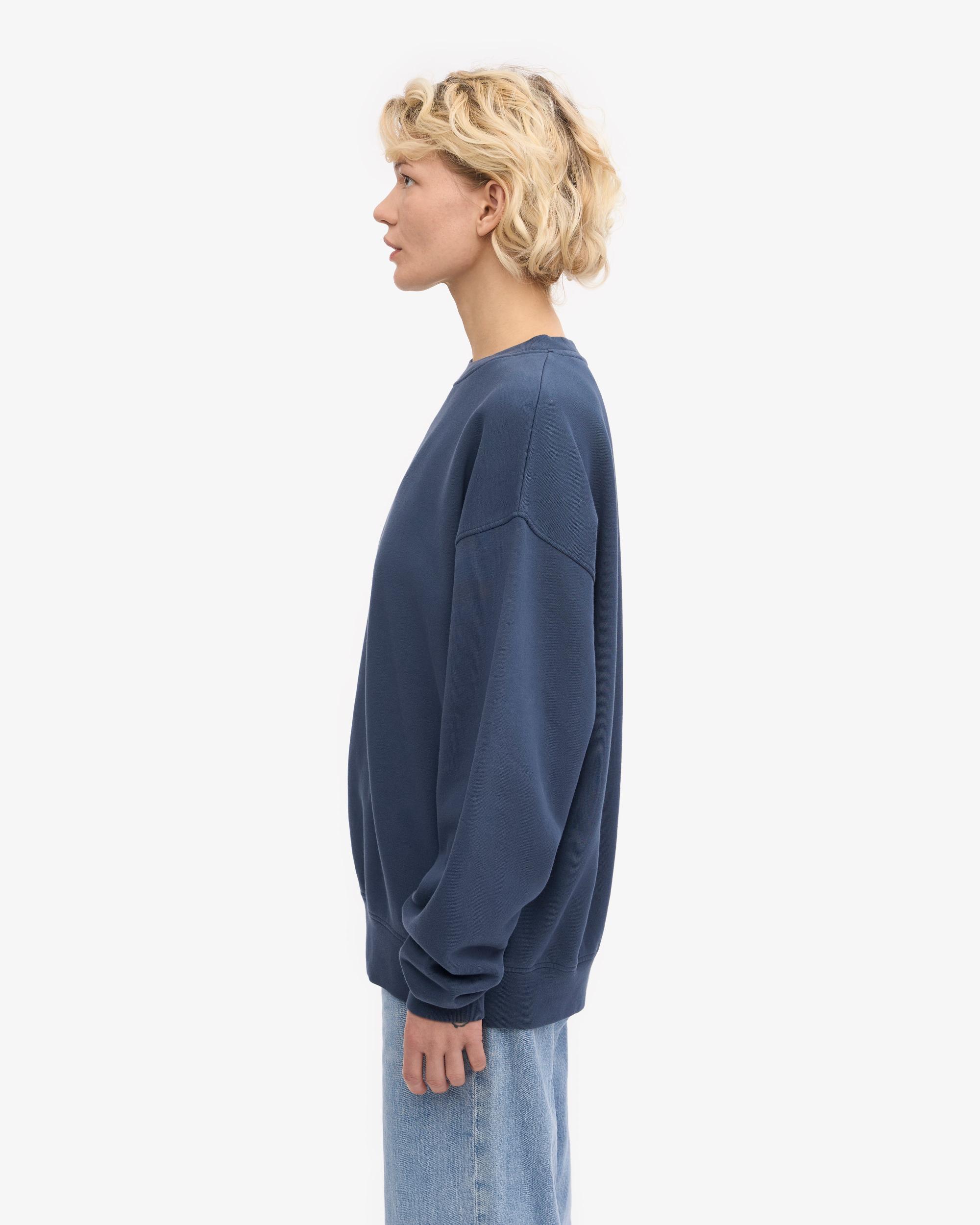 Organic Oversized Crew - Petrol Blue Product Image