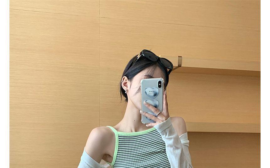 Spaghetti Strap Striped Slim-Fit Mini Dress Product Image
