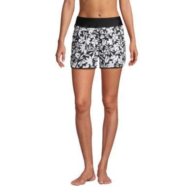 Women's Lands' End 3" Quick Dry Swim Shorts With Panty, Size: 4, Electric Blue Swirl Product Image