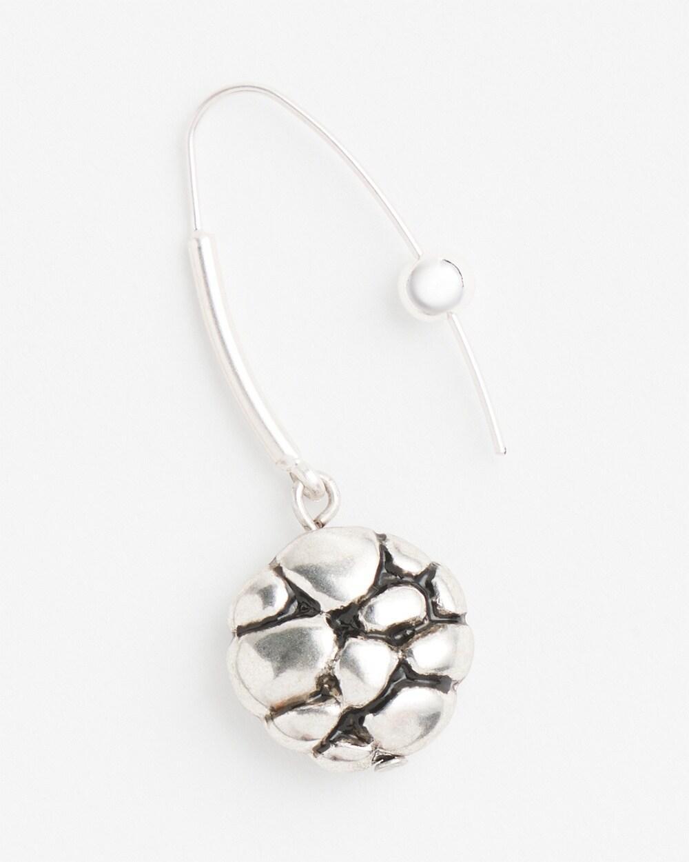 No Droop™ Orange CC Hoop Earrings Product Image