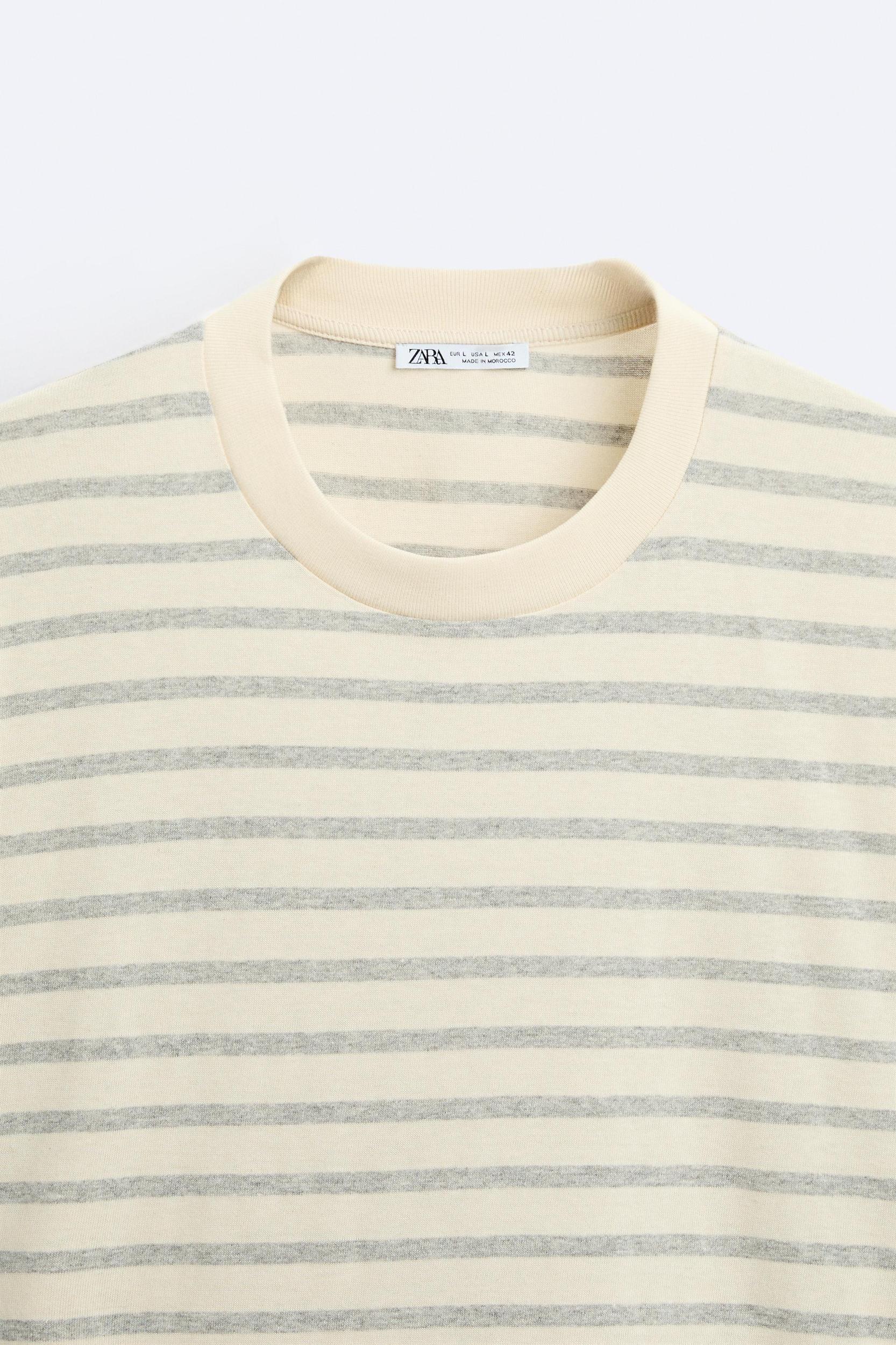 BOXY FIT STRIPED T-SHIRT Product Image