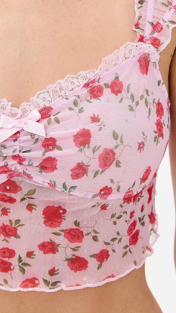 For Love & Lemons Lottie Sleep Top | Shopbop Product Image