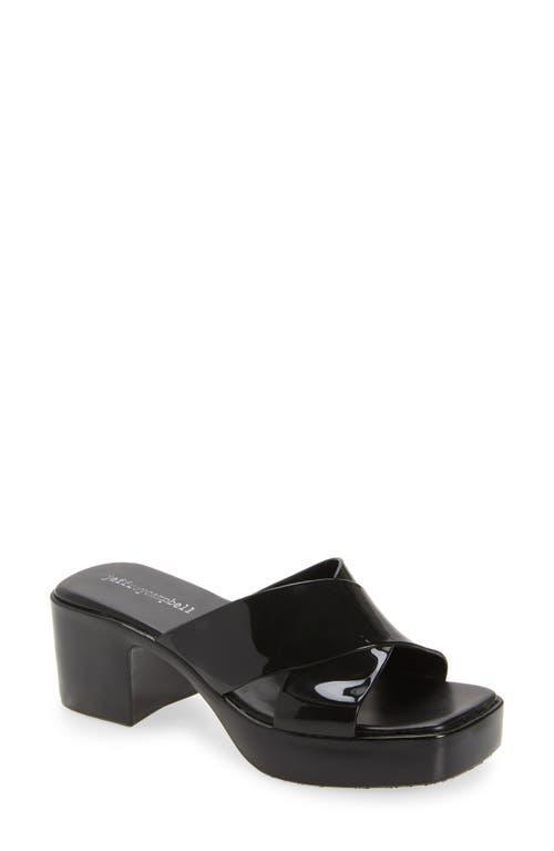 Jeffrey Campbell Womens Bubblegum Jelly Platform High Heel Slide Sandals Product Image