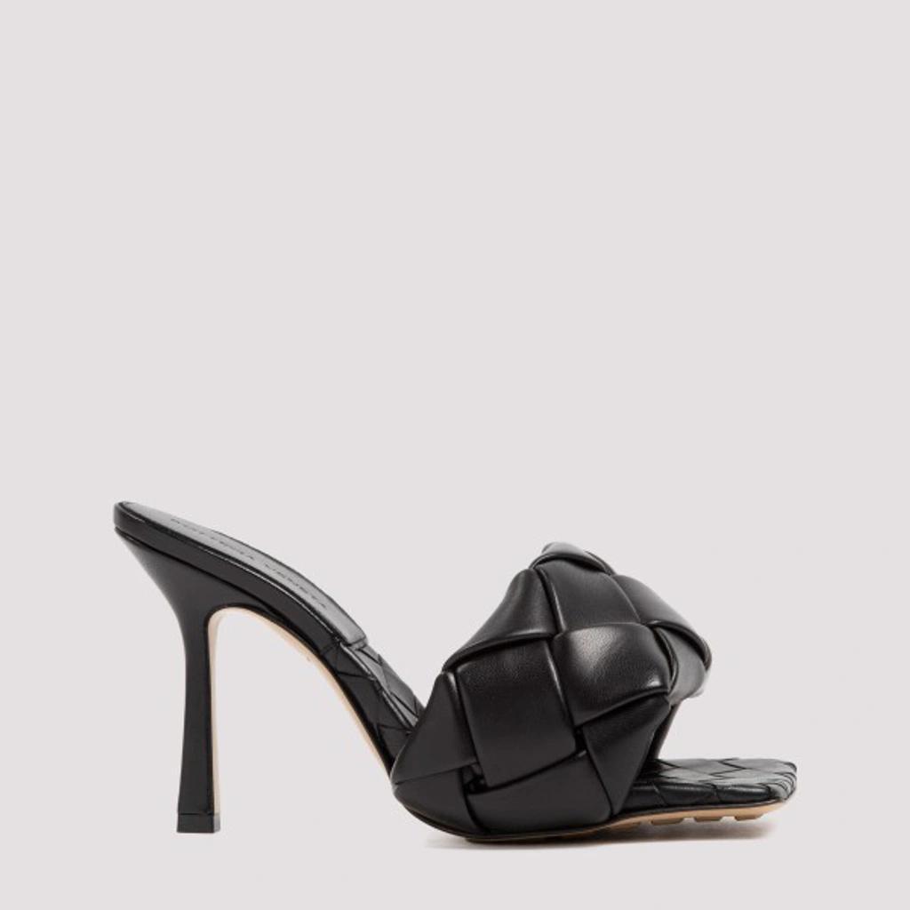 BOTTEGA VENETA Bv Lido 120mm Intrecciato Sandals In Black Product Image