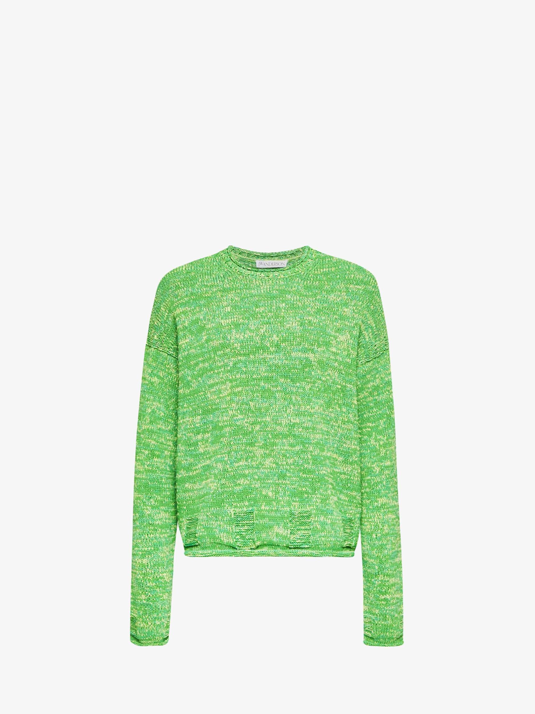 SPACE DYE CREWNECK SWEATER Product Image