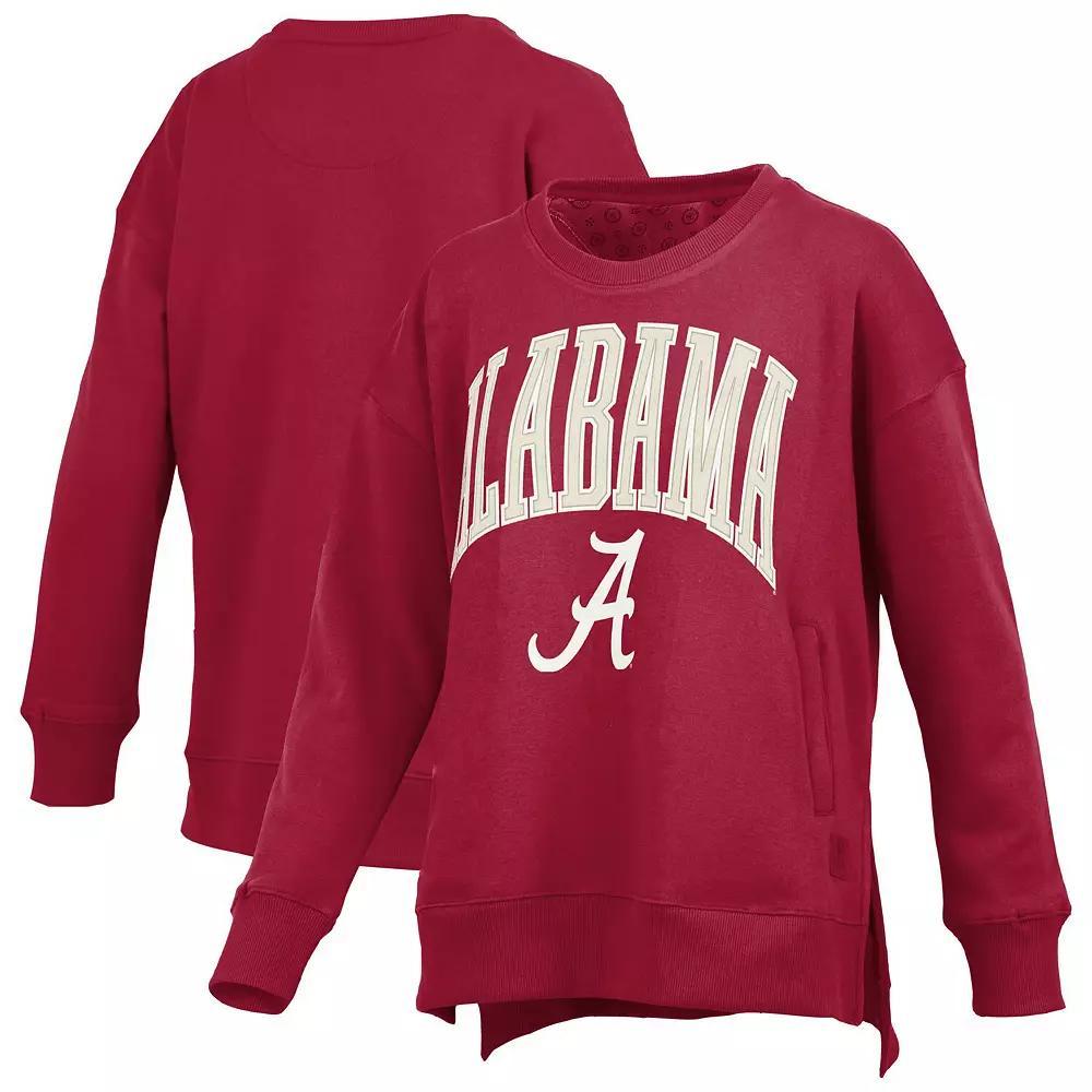 Women's Pressbox Purple LSU Tigers Pocketed Arch Pullover Sweatshirt, Size: Medium Product Image