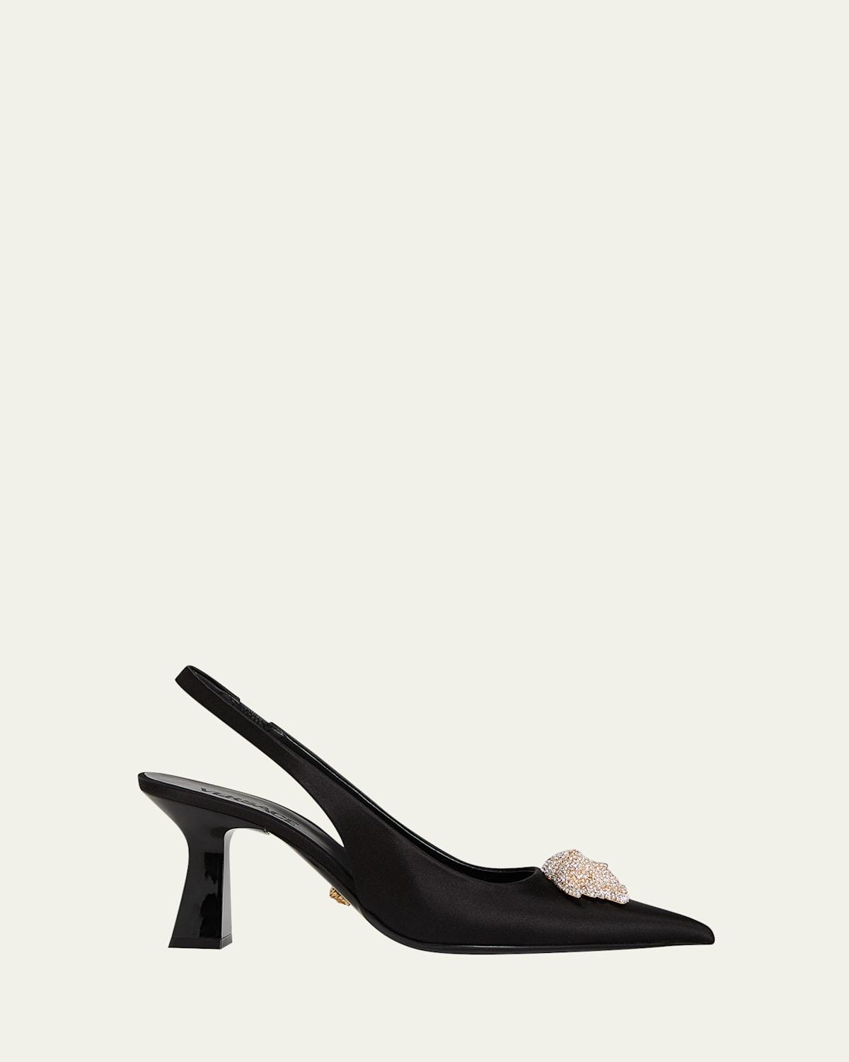 VLOGO SIGNATURE PATENT LEATHER SLINGBACK PUMP 80MM / 3.15 IN. Product Image