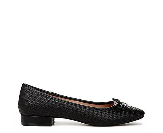 LifeStride Cheers Women's Woven Flats, Size: 8.5 Wide, Black Faux Product Image