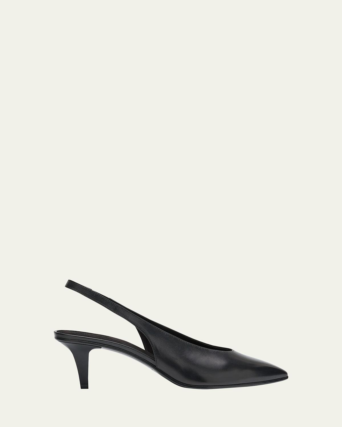 Womens Rebecca Leather Slingback Pumps Product Image