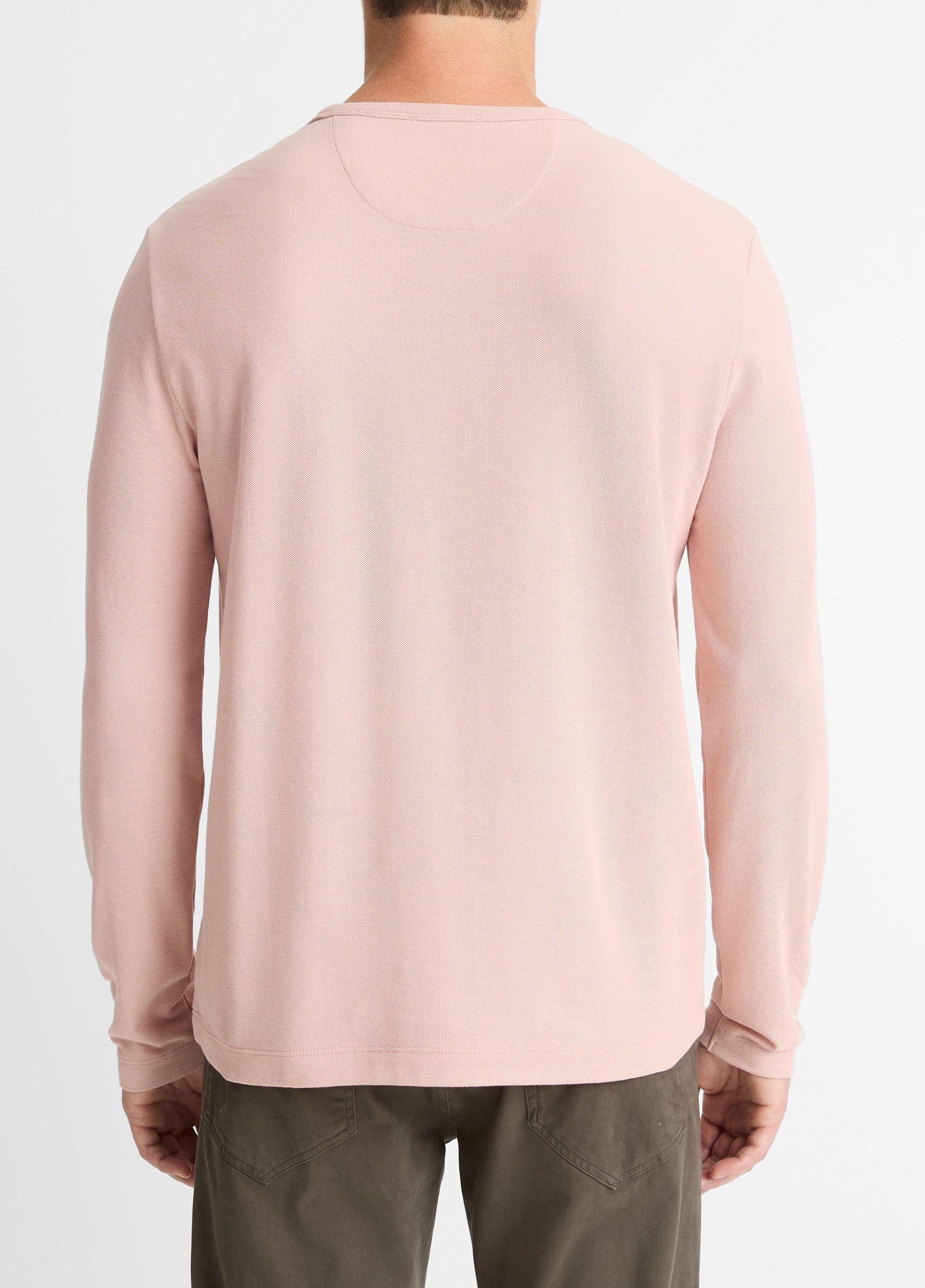 Pima Cotton Piqué Long-Sleeve T-Shirt Product Image