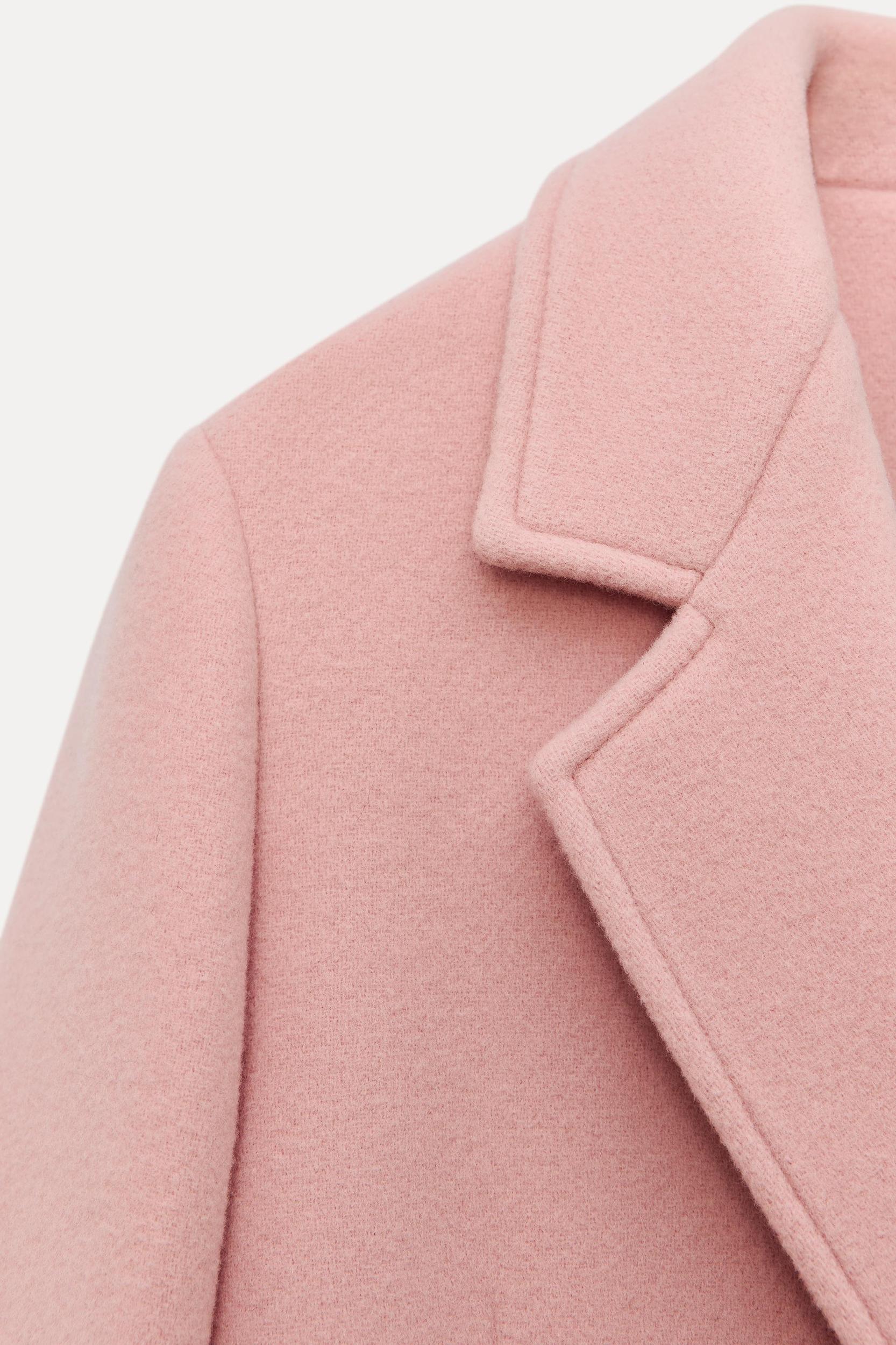 WOOL BLEND DOUBLE BREASTED COAT ZW COLLECTION Product Image