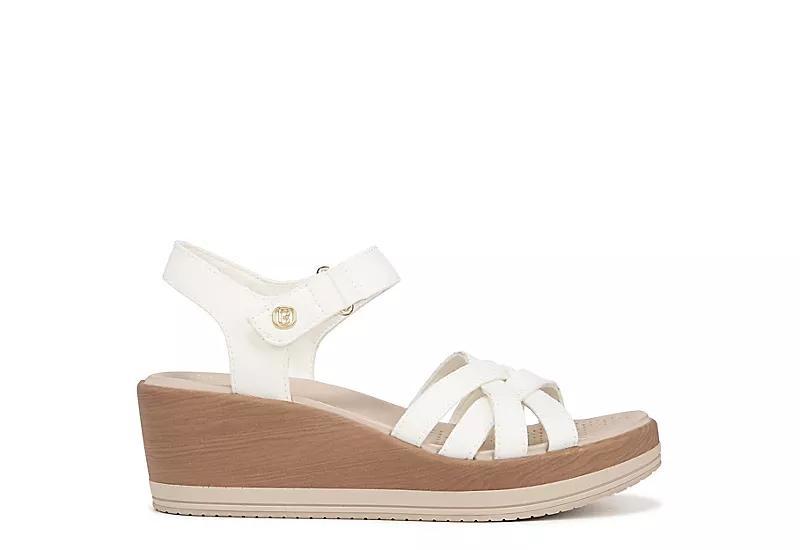 Bzees Rhythm Wedge Strappy Sandals Fabric) Women's Sandals Product Image