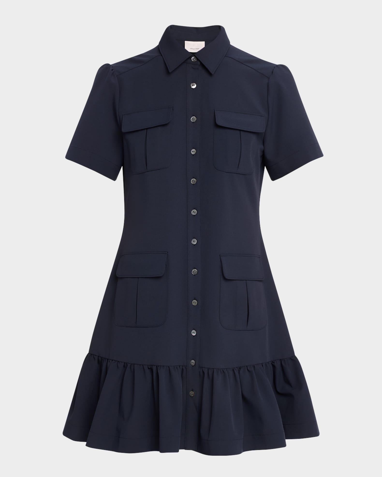 Jamie Short-Sleeve Shirtdress  Product Image