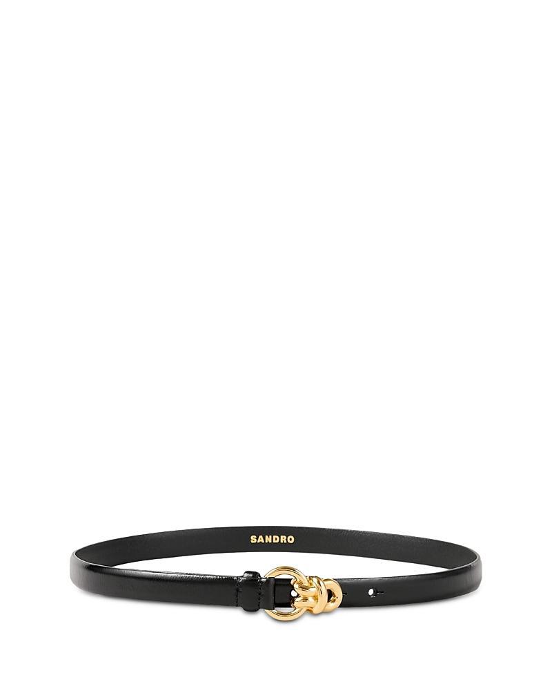 Sandro Womens Slim Leather Belt Product Image
