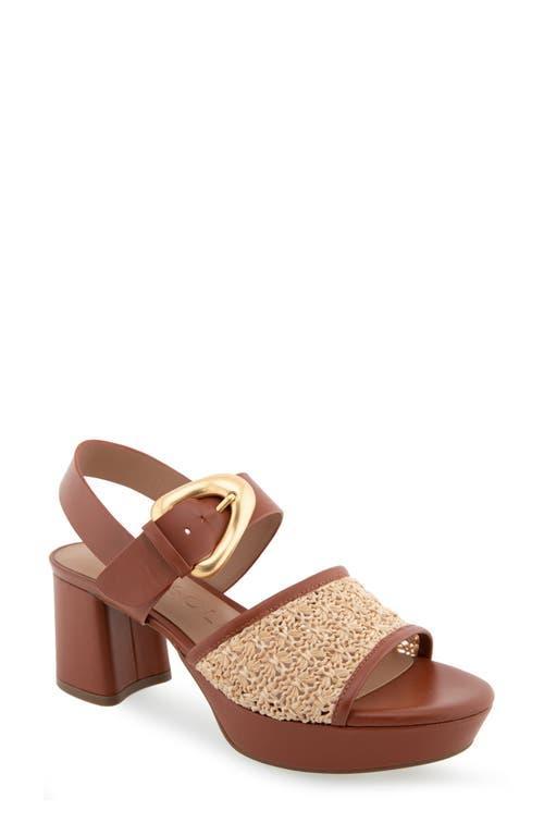Aerosoles Chamber Women's Glossy Platform Sandals, Size: 8.5, Dusty Blue Patent Pu Product Image