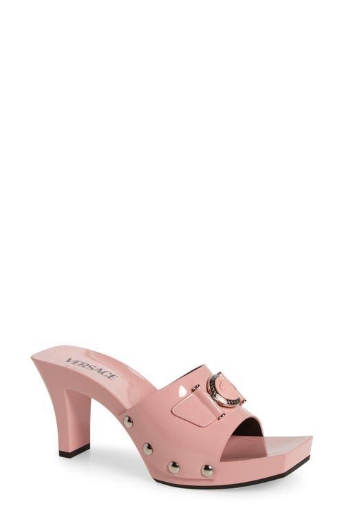 Versace Womens Medusa Medallion Heeled Sandals Product Image