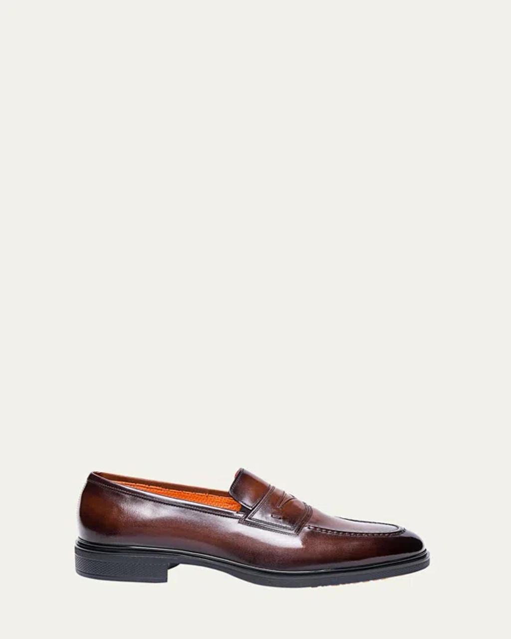 Santoni Mens Easy Penny Loafers Product Image