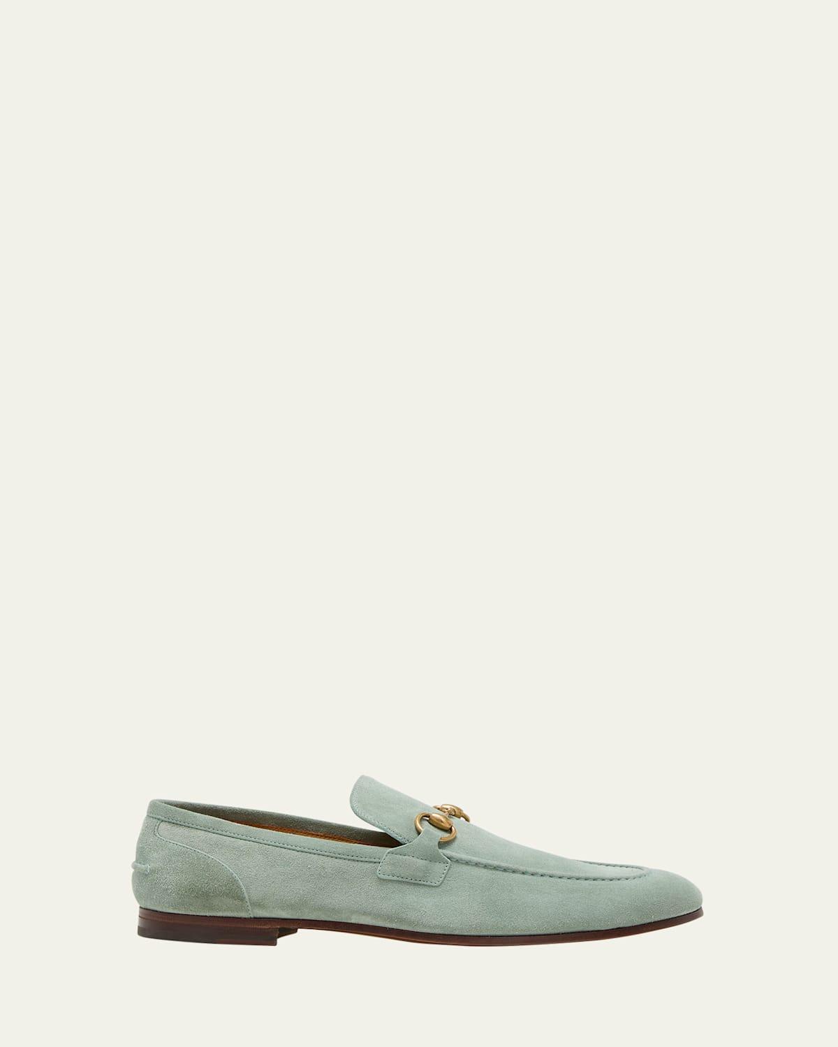 Ferragamo Mens Bloom Leather Loafers Product Image