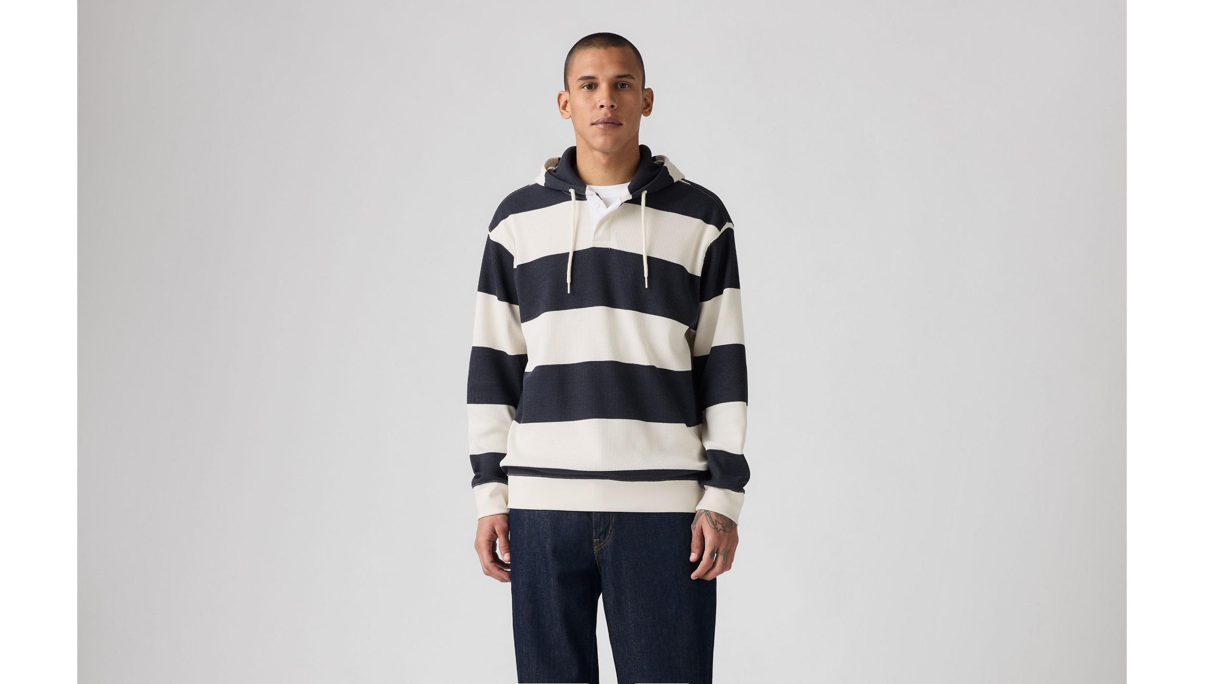 Thermal Rugby Hoodie Sweatshirt Product Image