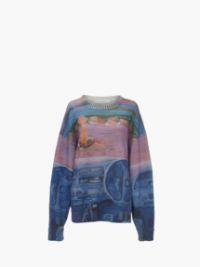 PRINTED SWEATER in blue | JW Anderson US  Product Image
