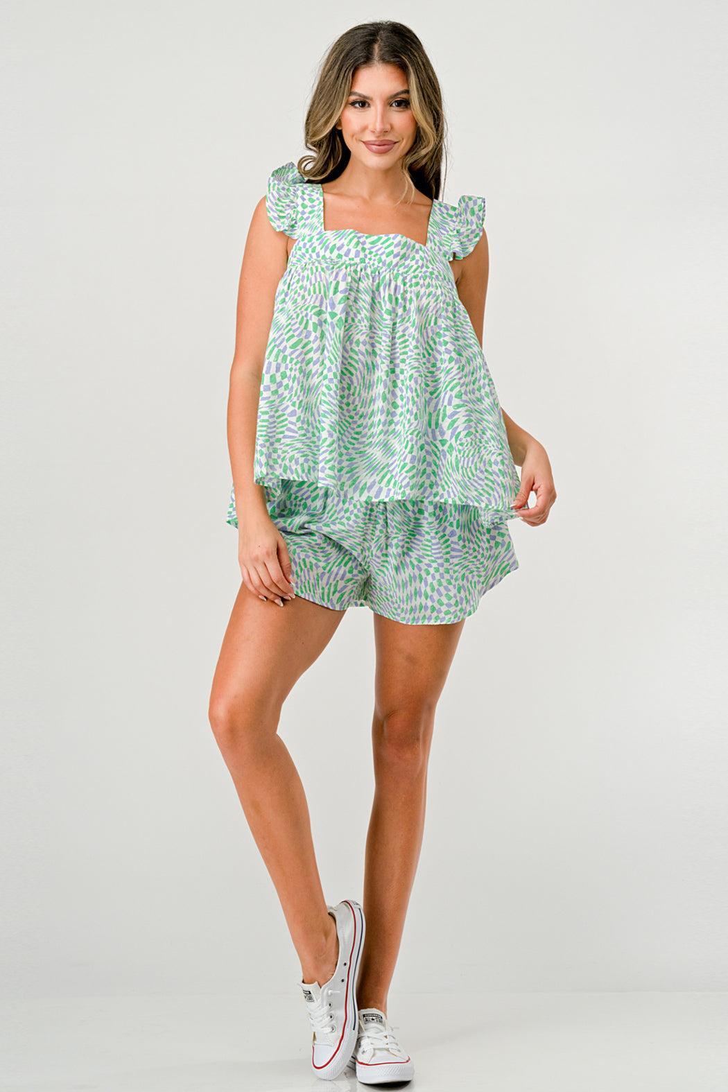 Crete Green Yamas Top Product Image