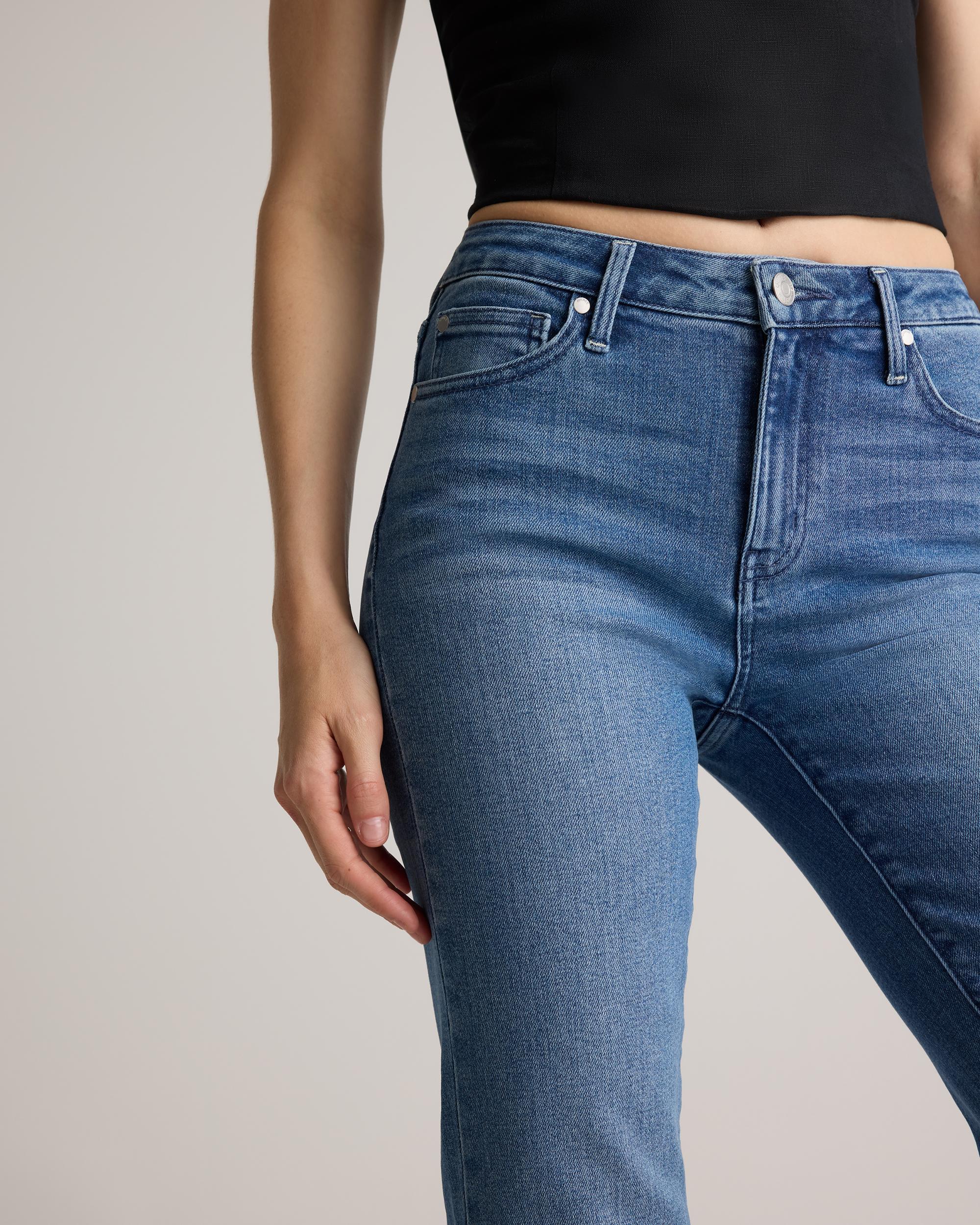 Quince | Women's Bella Stretch Straight Jeans Organic Cotton Product Image