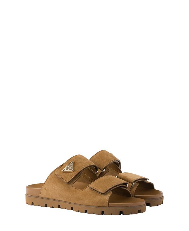 Prada Mens Suede Band Sandals Product Image