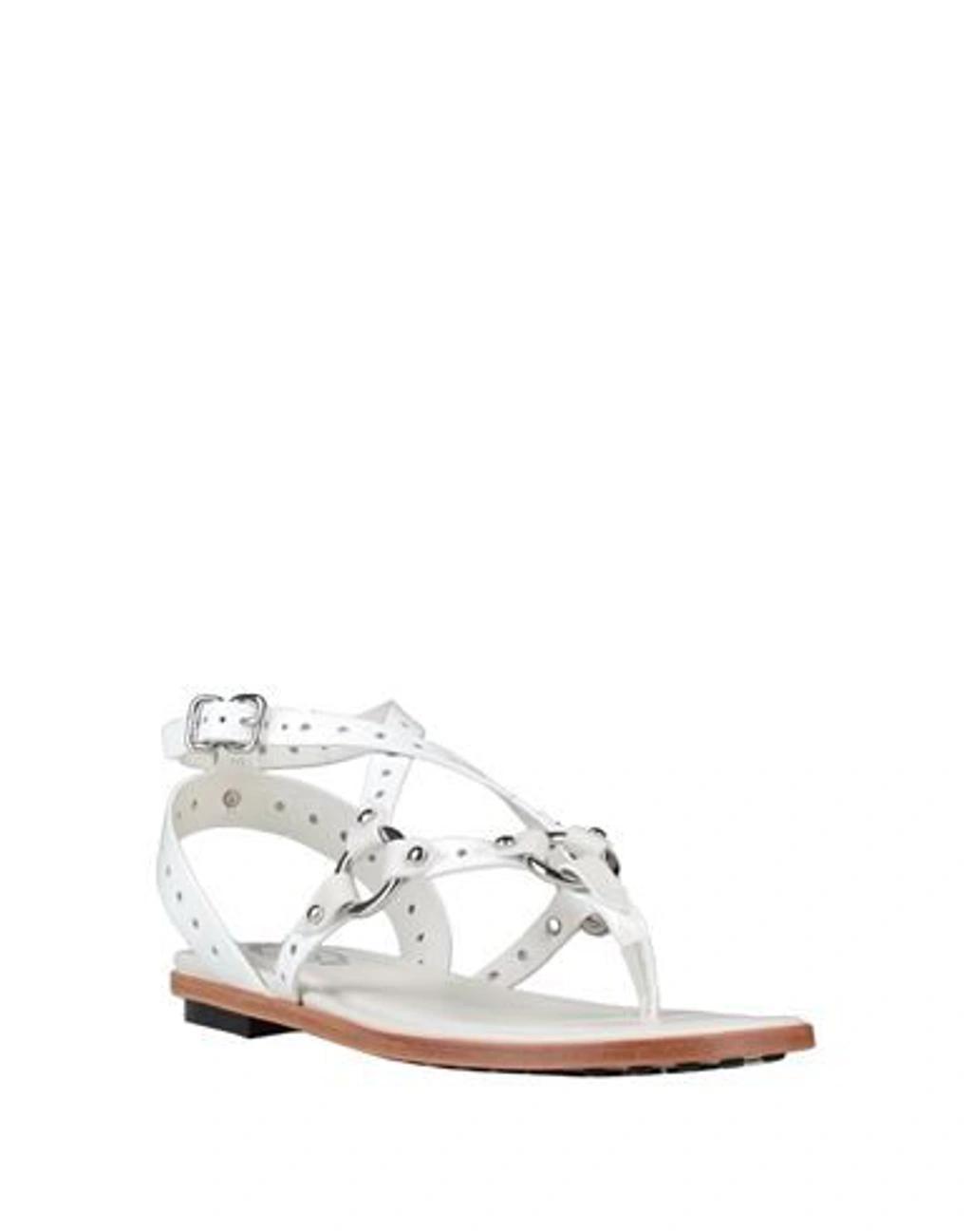 TOD'S Toe Strap Sandals In White Product Image
