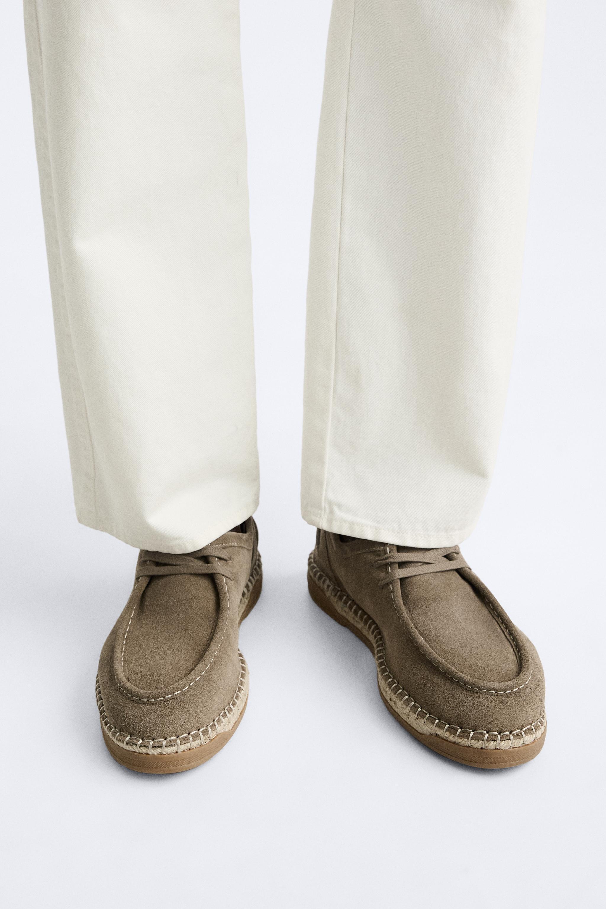 LEATHER JUTE SHOES Product Image