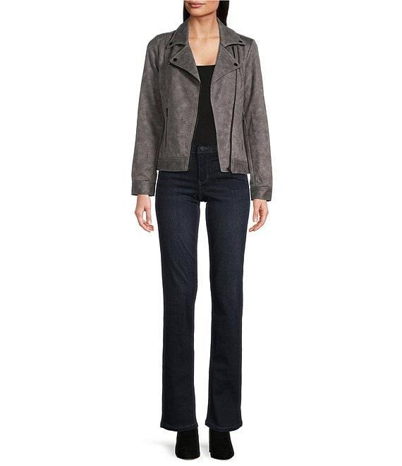 Liverpool Los Angeles Kennedy Silky Stretch Straight Leg Mid Rise Denim Jeans Product Image