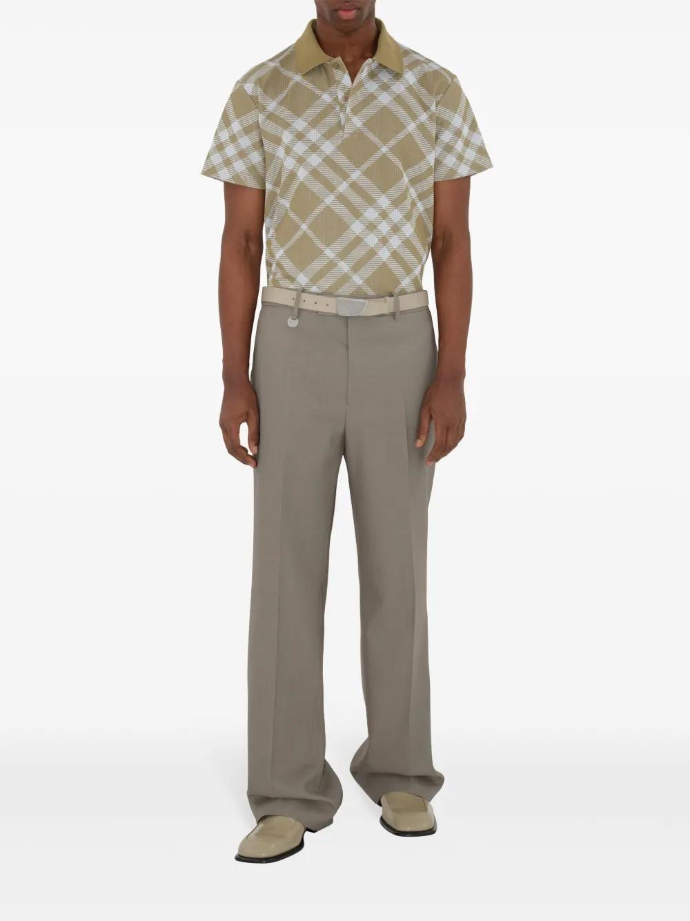 short sleeve cotton-blend polo Product Image