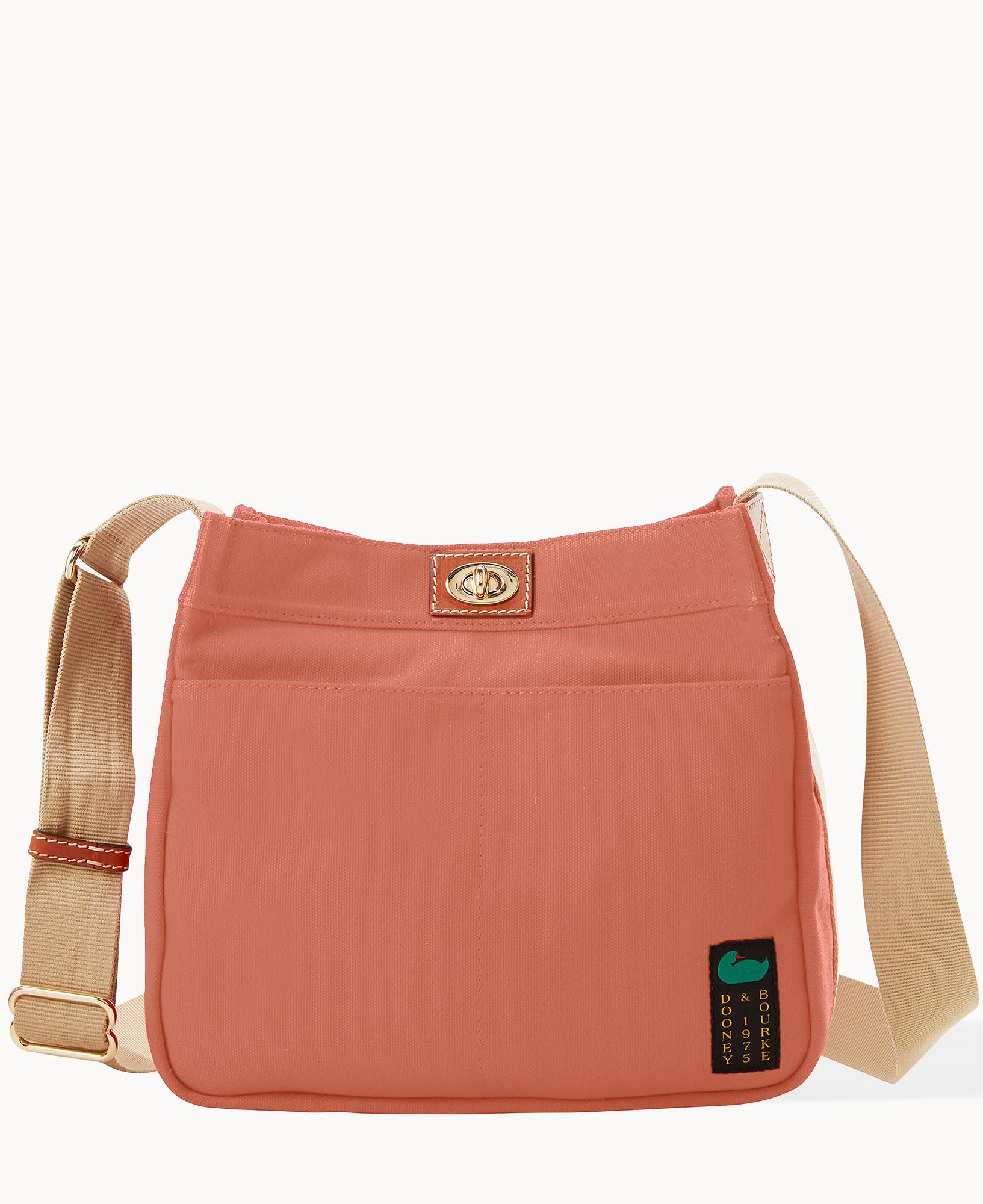 Dooney & Bourke Womens Canvas Fabric Crossbody 28 Bag in Terracotta Product Image
