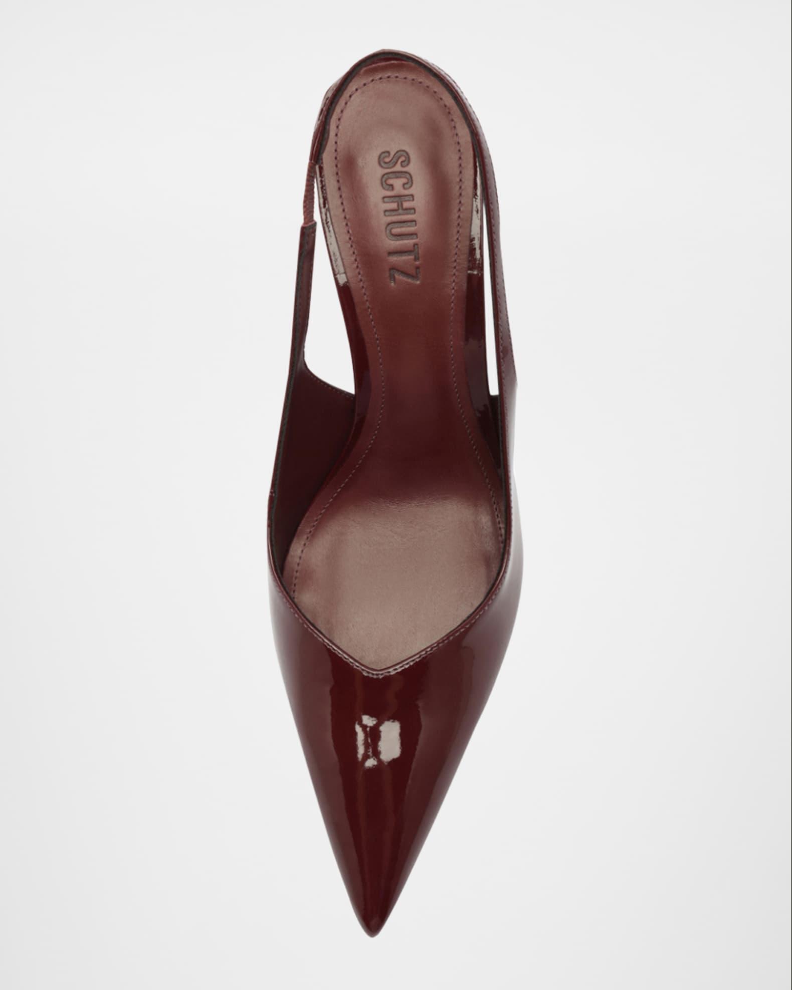 Lexi Shiny Leather Slingback Pumps Product Image