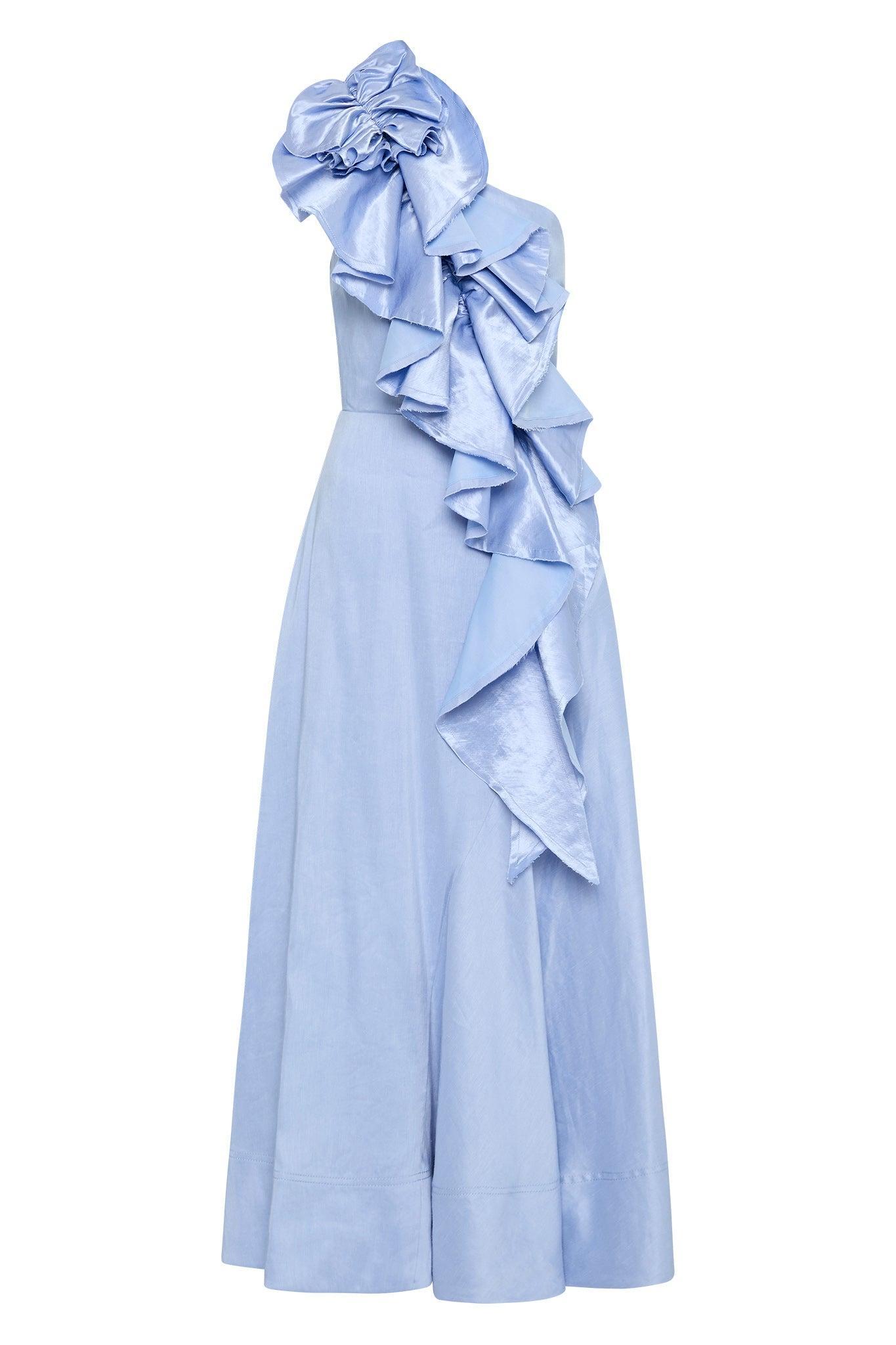 Adelia Ruffle Midi Dress Product Image