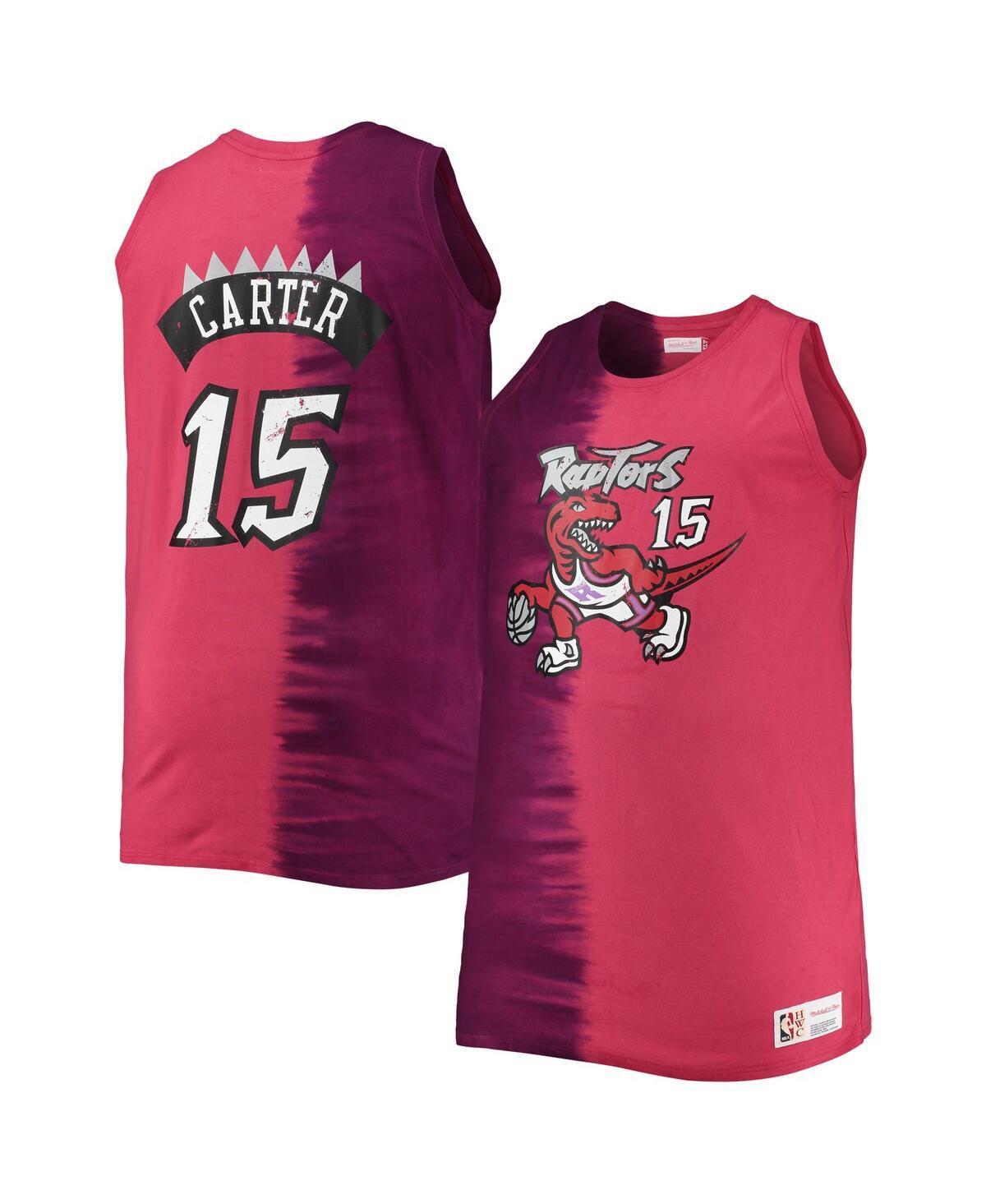 Men's Mitchell & Ness Vince Carter Purple/Red Toronto Raptors Big & Tall Profile Tie-Dye Player Tank Top, Size: 3XLT, Rpt Purple Product Image