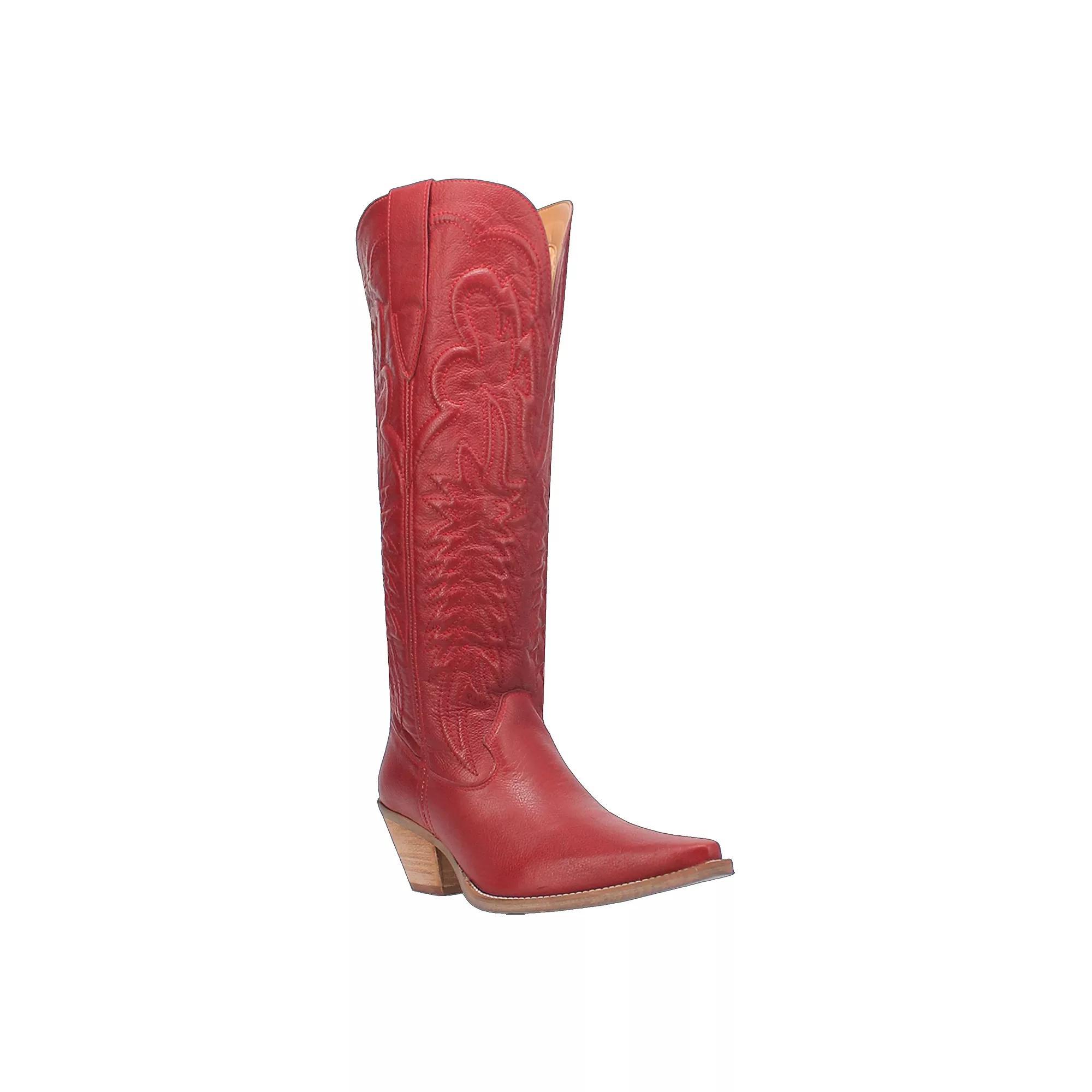 Dingo Raisin Kane Embossed Leather Tall Western Boots Product Image