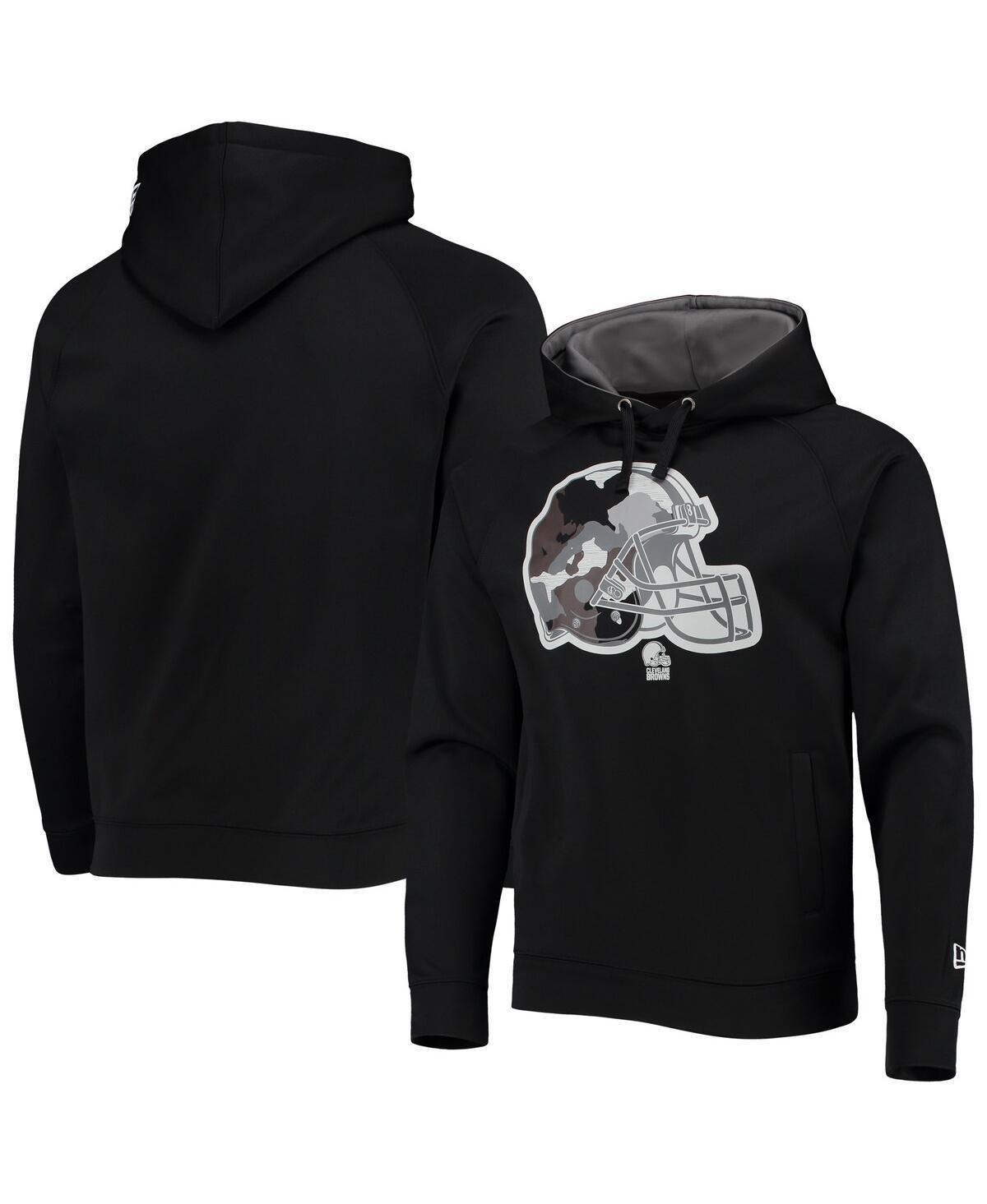 Mens New Era Cleveland Browns Training Collection Raglan Pullover Hoodie Product Image