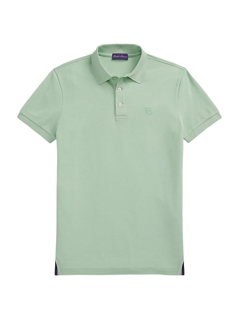 Mens Custom Slim-Fit Pique Polo Shirt Product Image
