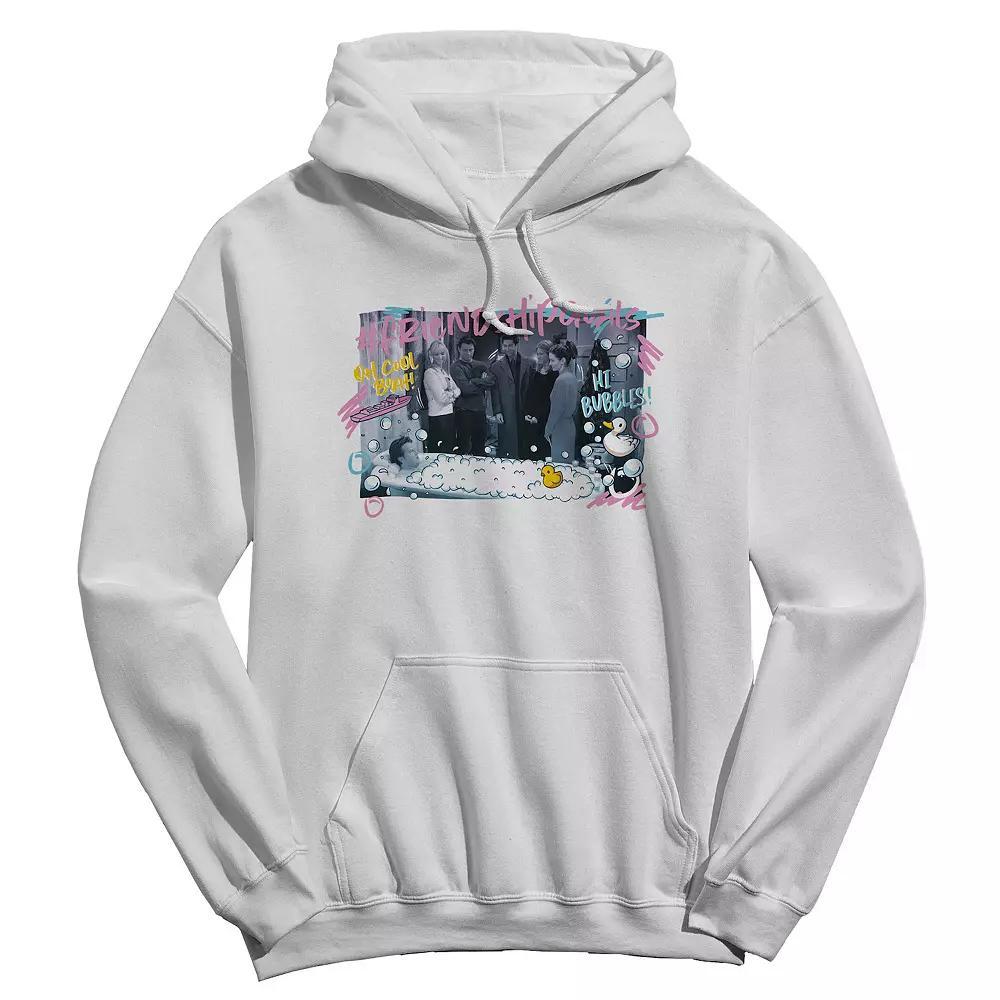 Men's Friendship Goals Graphic Hoodie, Size: Medium, White Product Image