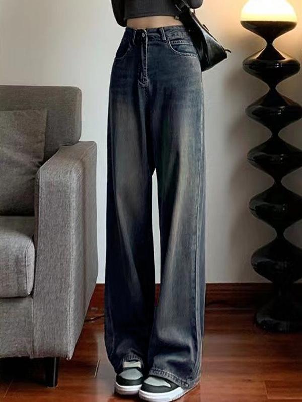 Versatile High Rise Boyfriend Jeans Product Image